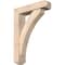 Ekena Millwork Thorton Craftsman Smooth Bracket w/ Offset Brace, Douglas Fir, 5 1/2"W x 22"D x 30"H BKT0604X22X30THR04SDF - alternate 1
